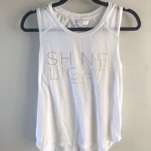 NEW! Spiritual Gangster “Shine Light”  Muscle Tee Womens Sz Large